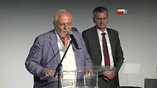 Reditelj Predrag Gaga Antonijević, u ime dobitnika nagrada povodom Dana op&scaron;tine Čajetina