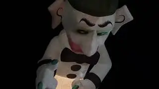 Zozobra hot air balloon rising up at the balloon glow