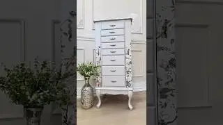 From Basic to Beautiful: Armoire Transformation Using Redesign Transfers & Stencils!