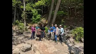Niagara Falls Nature Club's walk in the Niagara Glen with Win Laar             June 2023