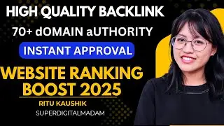 High Quality Backlinks 70+ DA | Free SEO Backlink Sites List 2025 | Rank Fast in Google