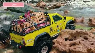 Rc Car Truck carrying full load of goods through extreme, rc car mudding crawler,Racing Car 14
