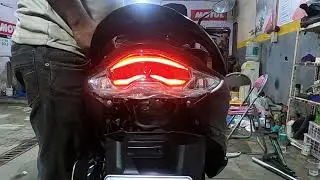 LED Indicator And Hazard Flasher Installed On Burgman