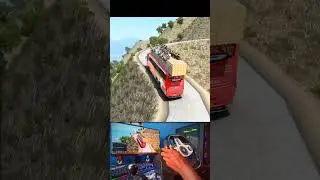 Crazy Bus Driving On Most Dangerous Roads !! #verticallive #ets #shorts #live