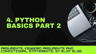 4. Python Basics if elif else, keyword arguments  | Data Visualization for Researchers and Students