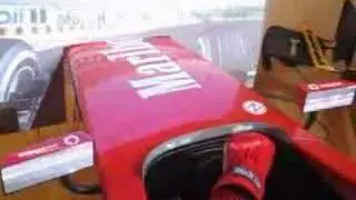 F1Driving cockpit with FREX wheel and pedals