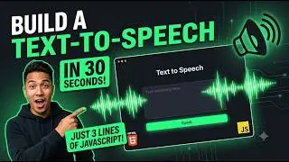 Build a Text-to-Speech Website with HTML, CSS & JavaScript | No API, No Backend