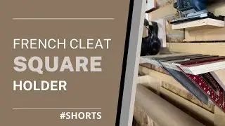 Another addition to the french cleat wall - Speed Square Holder #shorts