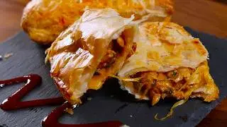 Crispy Cheesy Chicken Pastry | Easy Ramadan Iftar Appetizer |