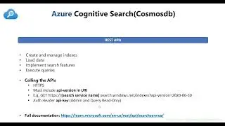 Azure Cognitive Search REST API