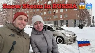 FILIPINA IN RUSSIA &mdash;REAL SNOWSTORM IN MOSCOW RUSSIA😱🥶 | Celebrates Orthodox Christmas🎄🇷🇺