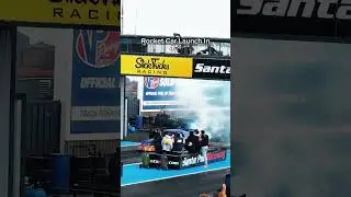 Craziest video you&rsquo;ve seen today??🫣🚀 #rocketcar #santapod #automobile #trending #viral #dragrace
