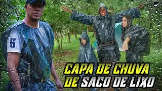 Como Fazer Capa de Chuva Com Saco de Lixo - 04 Modelos Diferentes de Ponchos ou Capas de Chuva.