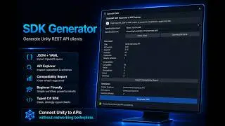 Connect Unity to REST APIs with the OpenAPI SDK Generator and API Explorer