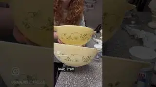 Simple way to salvage Pyrex #pyrex  #secondhand  #cleaning