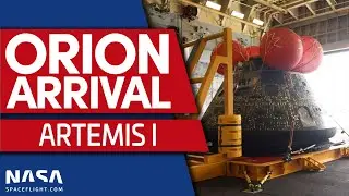 Artemis I Orion прибывает в Сан-Диего после миссии на Луну