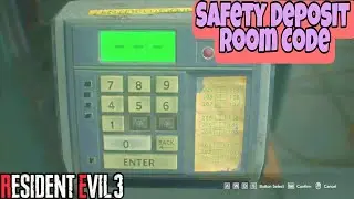 Resident Evil 3 Remake Safety Deposit Room Code - Enter Locker Number Safety Deposit Room
