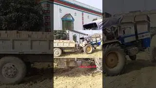 Mahindra gadi tractor vs Swaraj #viral #reels #video #shortvideo #youtubeshorts