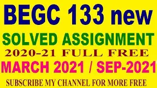 BEGC 133  ENGLISH MEDIUM IGNOU SOLVED ASSIGNMENT 2020 21