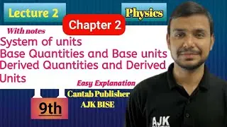 “System of Units, Base & Derived Quantities Explained | Class 9 AJK BISE Physics | AJK Foundation”