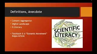 EDTE 451: Content Aggregation: Fitness, & Scientific Literacy