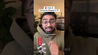 You NEED a Comp Sci Masters