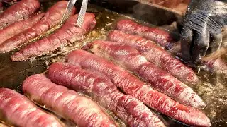 ”위생논란 모란시장의 돼지부속?!“ 소주랑 미친궁합 돼지부속 무한리필 부터 칼국수, 야채호떡 까지! 줄서서 먹는 모란시장 음식 Top4