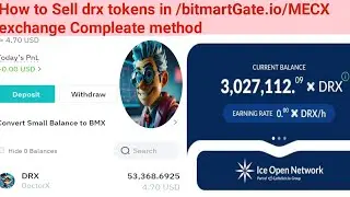 How to sell drx tokens on bitmart and gate.io
