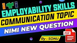 Employability skills communication MCQ questions common for all trades iti 1st year chapter 2 pdf
