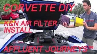 C7 Corvette Grand Sport K&N Air Filter DIY Install