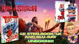 Lilo & Stitch (2025) 4K Steelbook, 4K and Blu-ray Unboxing