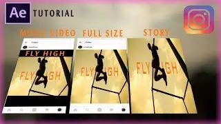How to create music video, stories, full size post for instagram in adobe after effects