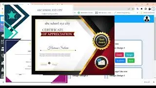 How to create a certificate of appreciation and edit the design and download print the certificate.