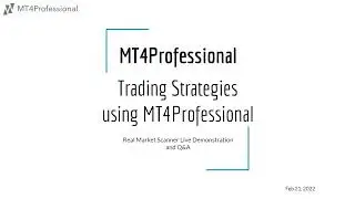 MT4Professional Q&A WEBINAR Feb 21, 2022