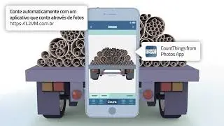 Contagem autom&aacute;tica de tubos PVC embutidos. Count Things Brasil.