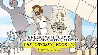 Odyssey 10 parts 1 and 2 - Aeolus, Bag of Winds, & Laestrygonians - a teacher reads and explains