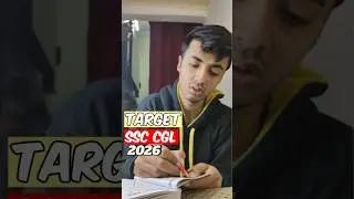 Target SSC CGL 2026 #ssc #minivlog #exam #ssccgl