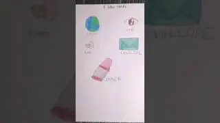 Day 5 of 26 days 26 alphabets drawing Challenge || Words with letter E || E letter drawings
