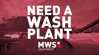 Need a wash plant? You need MWS Equipment