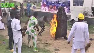 SEE HOW MAGIC EGUN DANAFOJURA SURFACE IN LAGOS AT OMOLUABI DAY #trending  #cultureafrica #culture