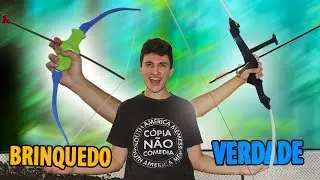 ARCO E FLECHA DE BRINQUEDO VS DE VERDADE