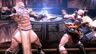 God of War 3 Remastered Прохождение битвы с боссом Зевсом, эпизод 18