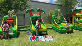 Tropical Luau Carnival Game Station &ndash; 4 Inflatable Games in Houston, Austin, Dallas & Across the USA