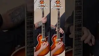 Kirk & James in Master of Puppets solo Metallica