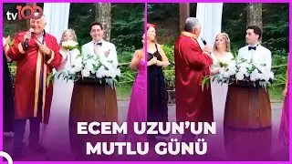 Ecem Uzun evlendi! Oyuncu Ecem Uzun ve Deniz Şeremetli G&ouml;kt&uuml;rk'te d&uuml;nyaevine girdi