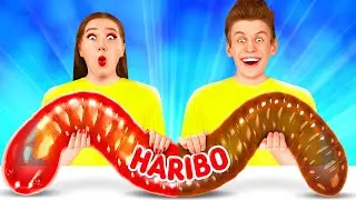 How to Make a Giant Chocolate and Gummy Worm Challenge | Funny Moments