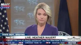 FNN: Feisty Moment Between Reporter & State Department's Heather Nauert Over Otto Warmbier's Health