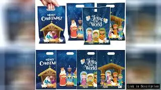 50Pcs Three Kings Day Jesus Nativity Gift Packing Bag Candy Cake Bags for Kids Christmas Theme Birth