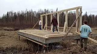 Timber Frame Greenhouse Walls | Time-Lapse of Building Our Walls