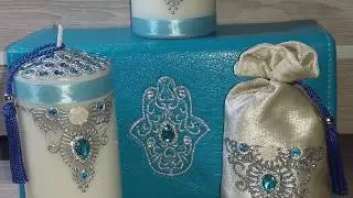 طريقة تزيين الشموع DIY